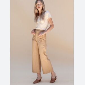 Lykke wullf sandi pant in tan canvas XS
